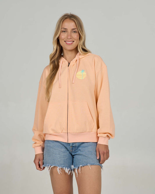 Sudadera Salty Crew Simplicity Zip Hoody Apricot, imagen oficial