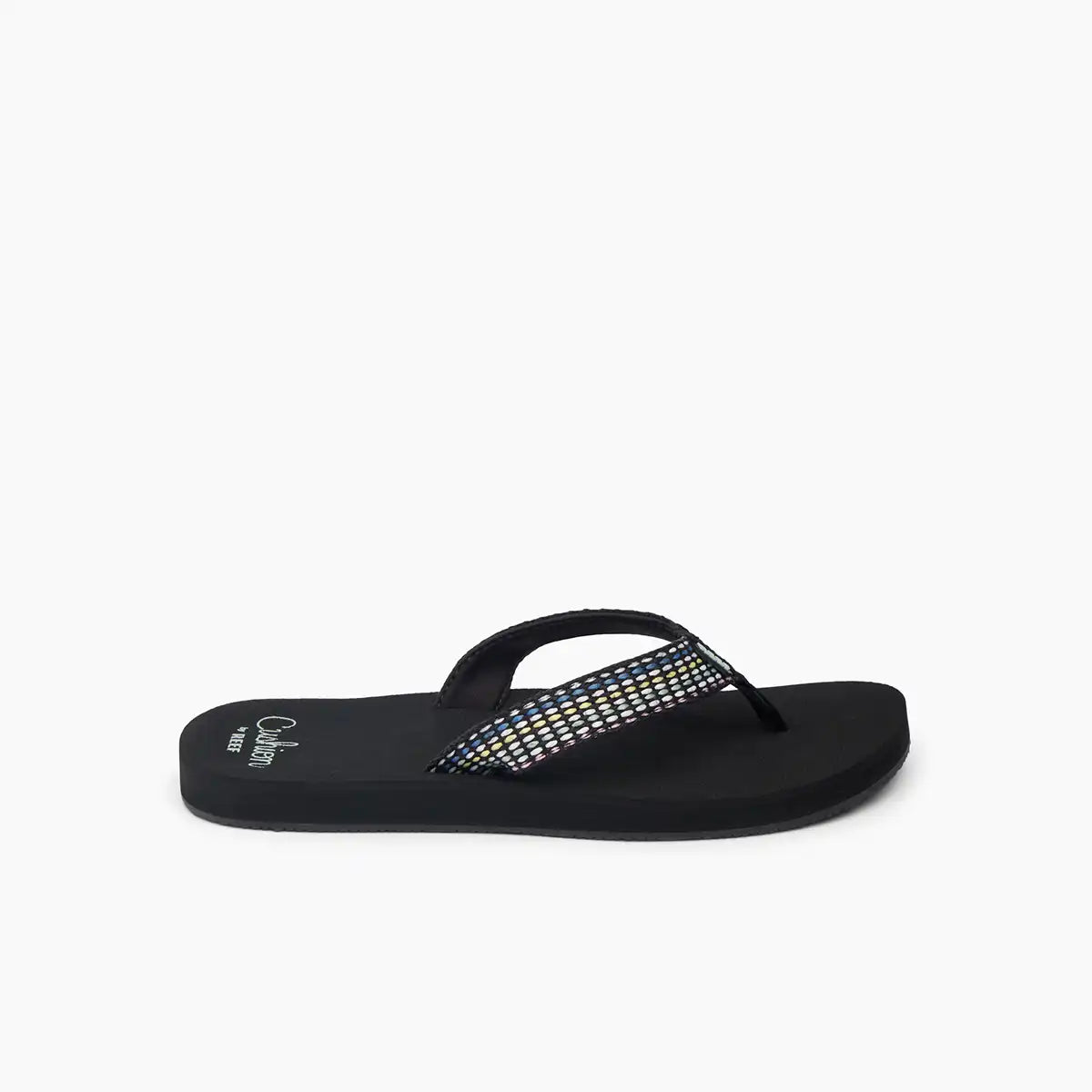 Sandalias Reef Baja Elana Black Frosty mujer chanclas negras cómodas verano