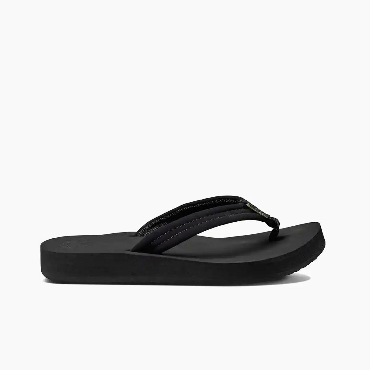 Sandalias Reef Cushion Breeze Black Black mujer chanclas negras cómodas verano