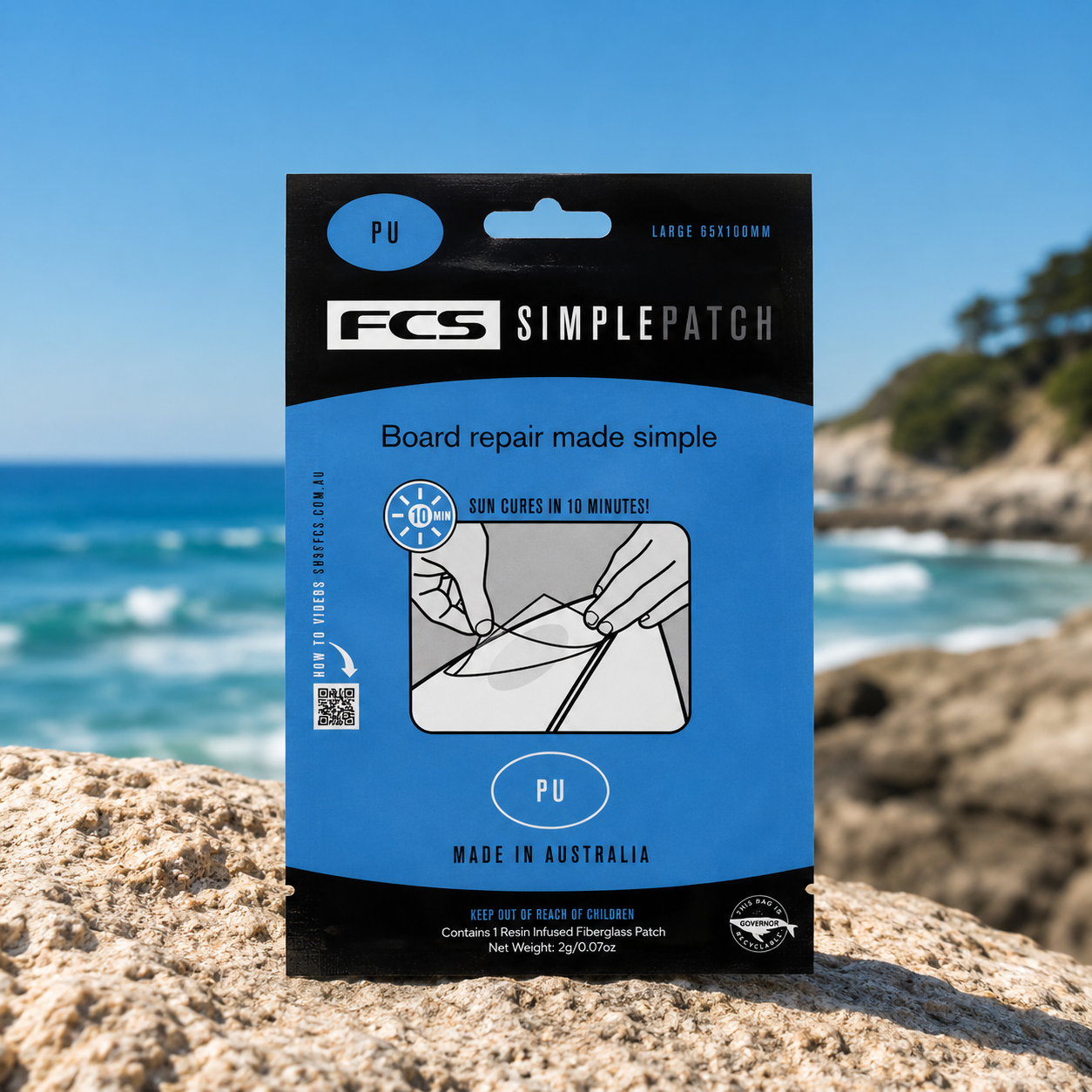 Simple Patch Repair Patch Regular PU parche reparador para tablas de surf de poliuretano