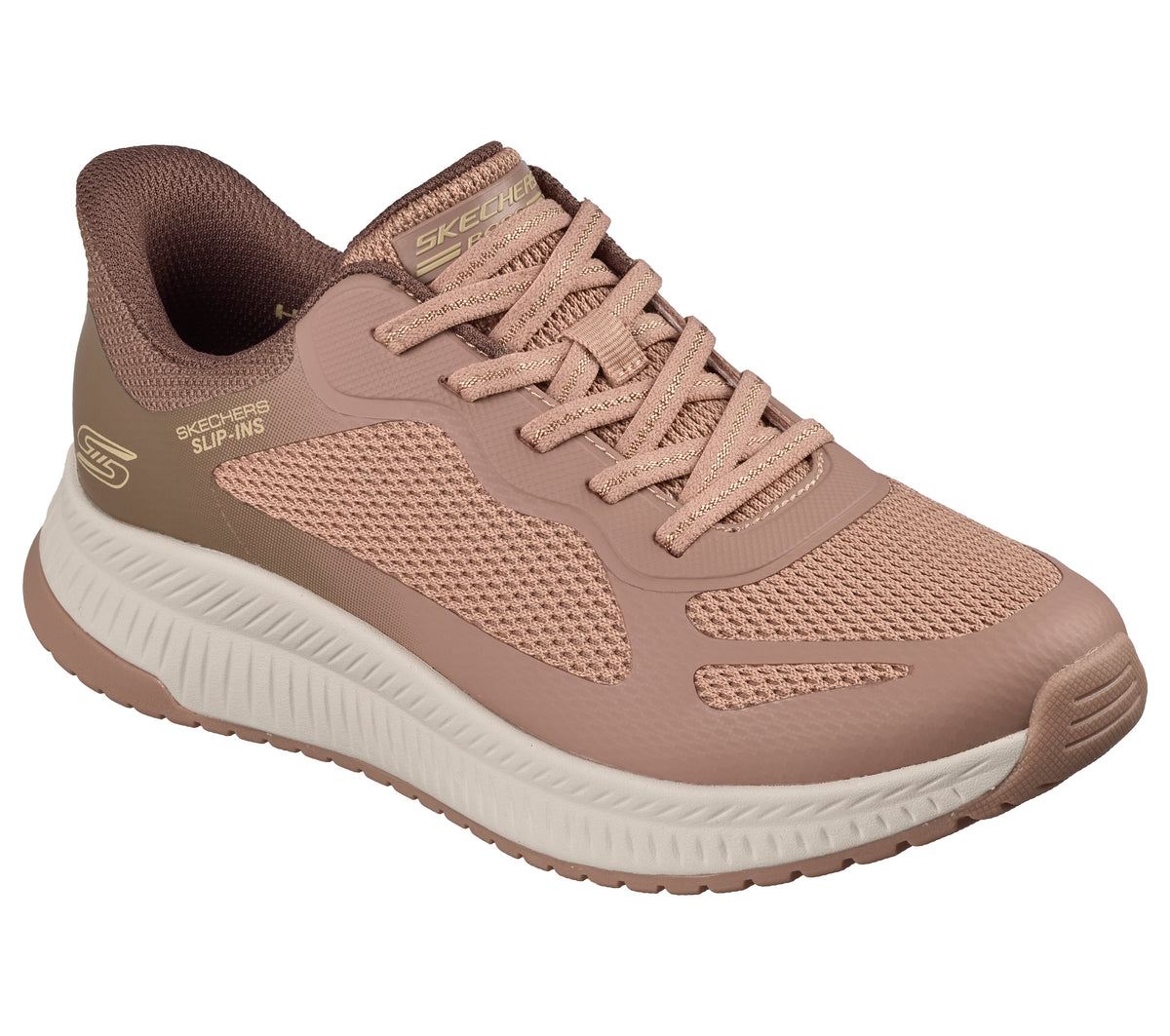 Skechers BOBS Squad 4 Staple Look Marrón Multi vista lateral