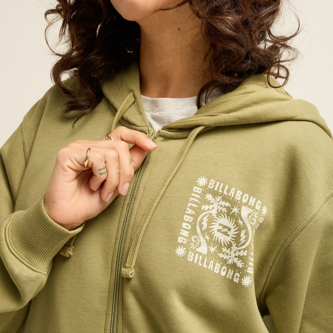 Sudadera Billabong Always Looking Zip Hood - Army Green - imagen oficial 4