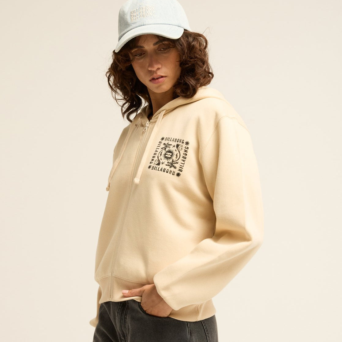 Sudadera Billabong Always Looking Zip Hood - White Cap - imagen oficial 3