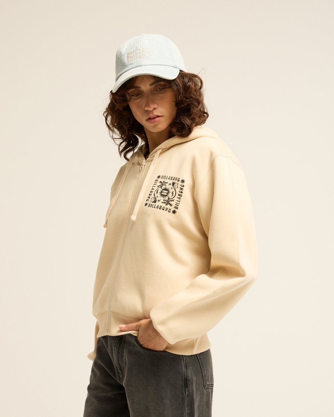 Sudadera Billabong Always Looking Zip Hood - White Cap - imagen oficial 3