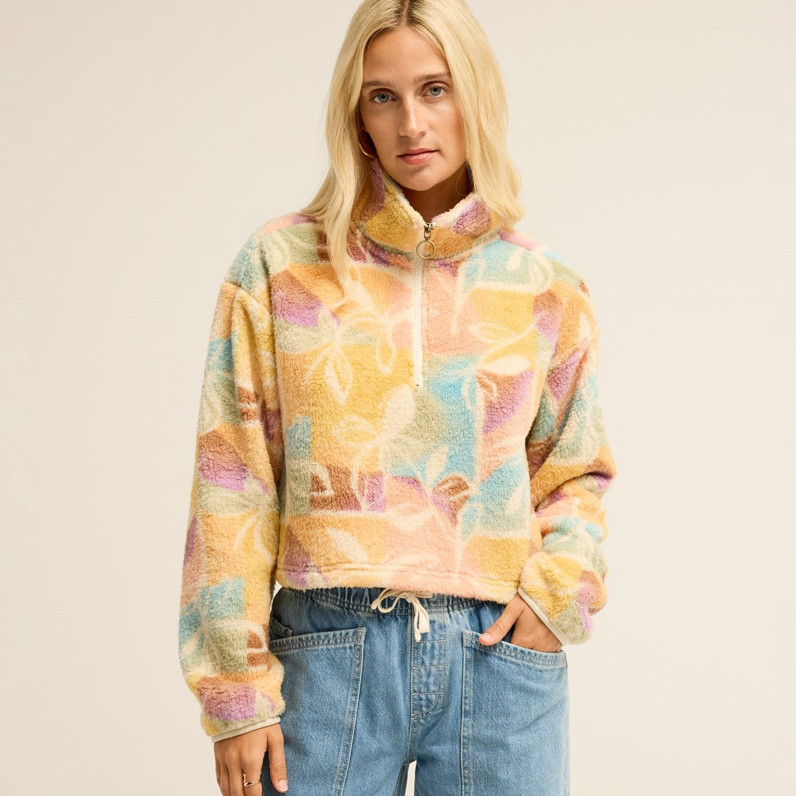 Sudadera Billabong Holiday Cropped - Whitecap - imagen oficial 1