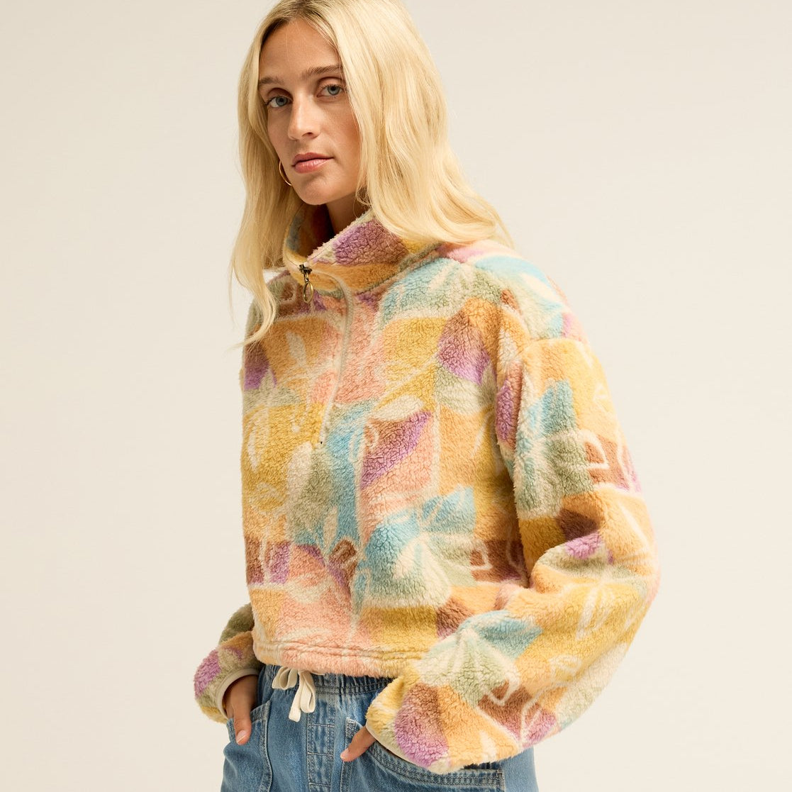 Sudadera Billabong Holiday Cropped - Whitecap - imagen oficial 3