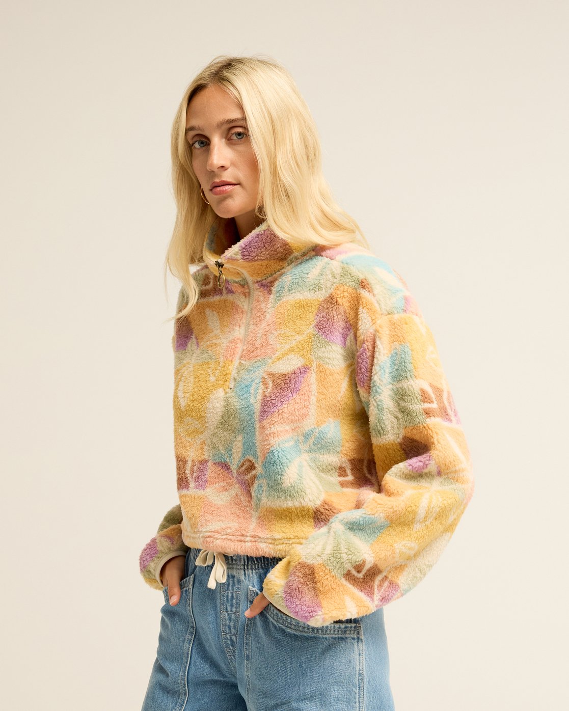 Sudadera Billabong Holiday Cropped - Whitecap - imagen oficial 3