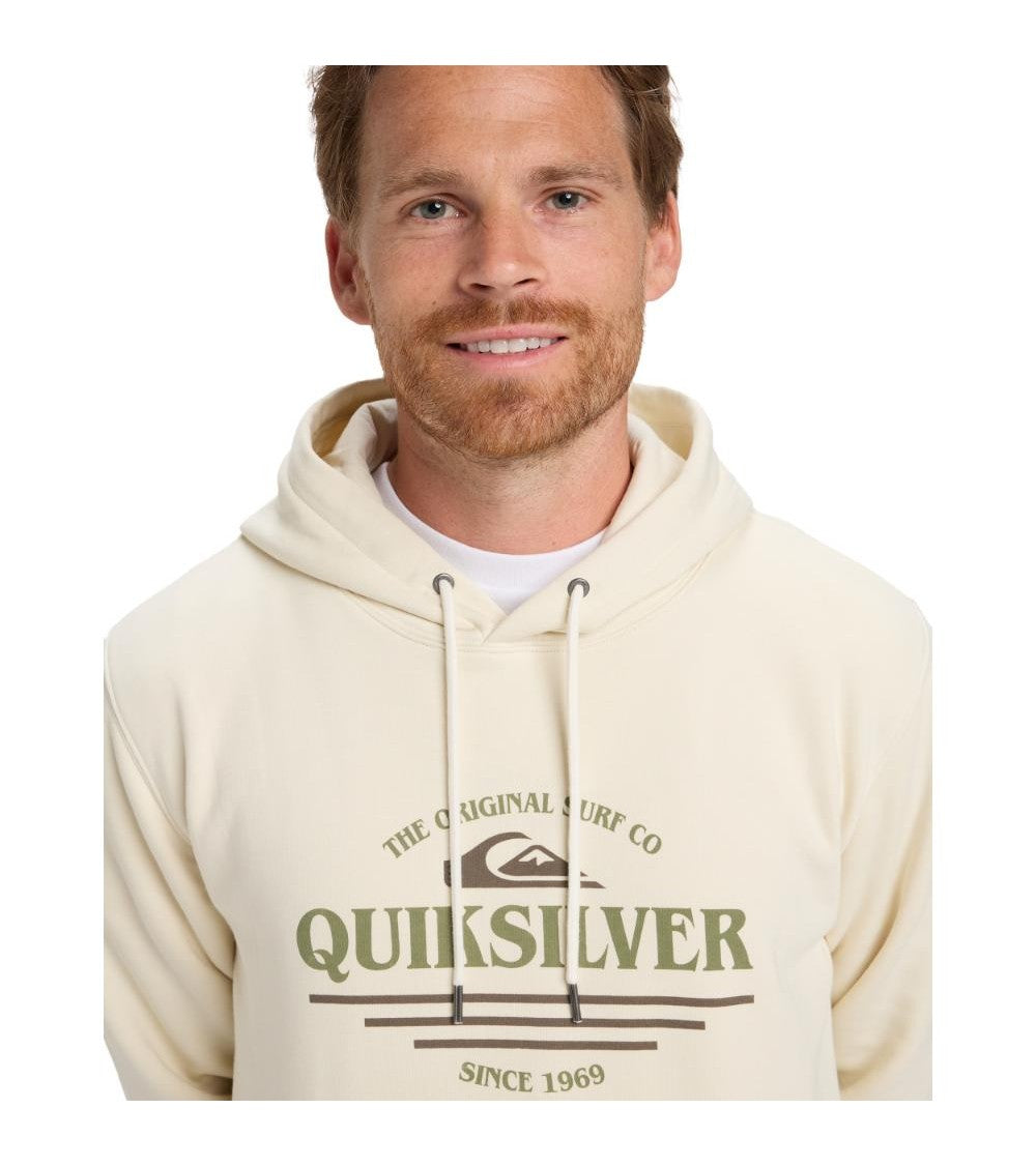 Sudadera Quiksilver Screen Fleece Classic Surf Bone White