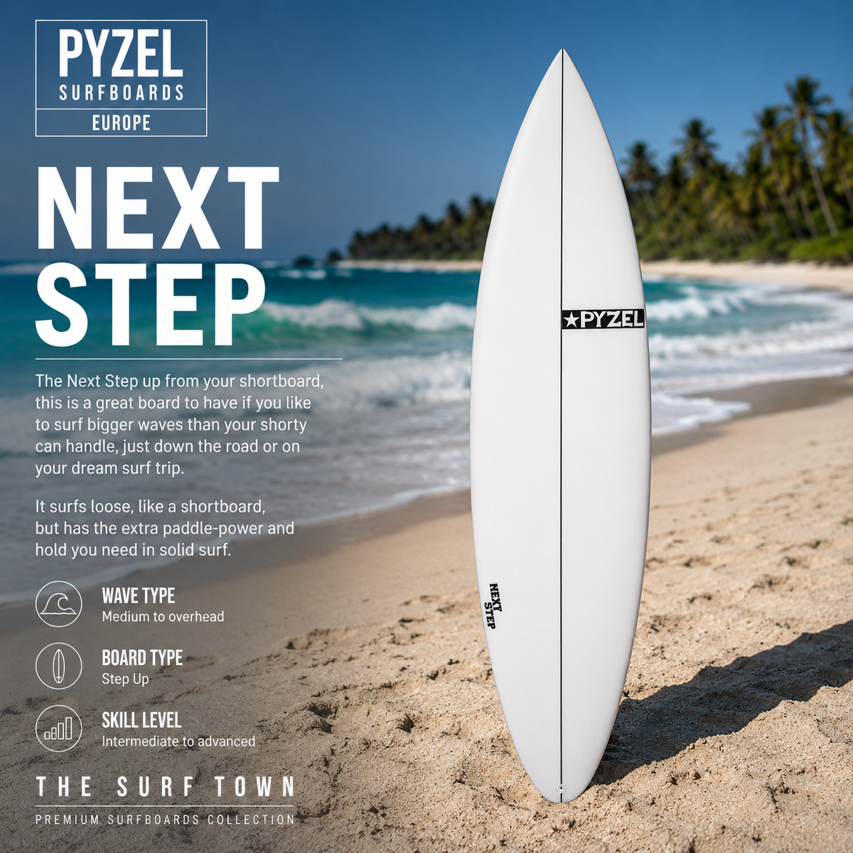 Tabla de Surf Pyzel Next Step | Step-Up Bajo Pedido – The Surf Town
