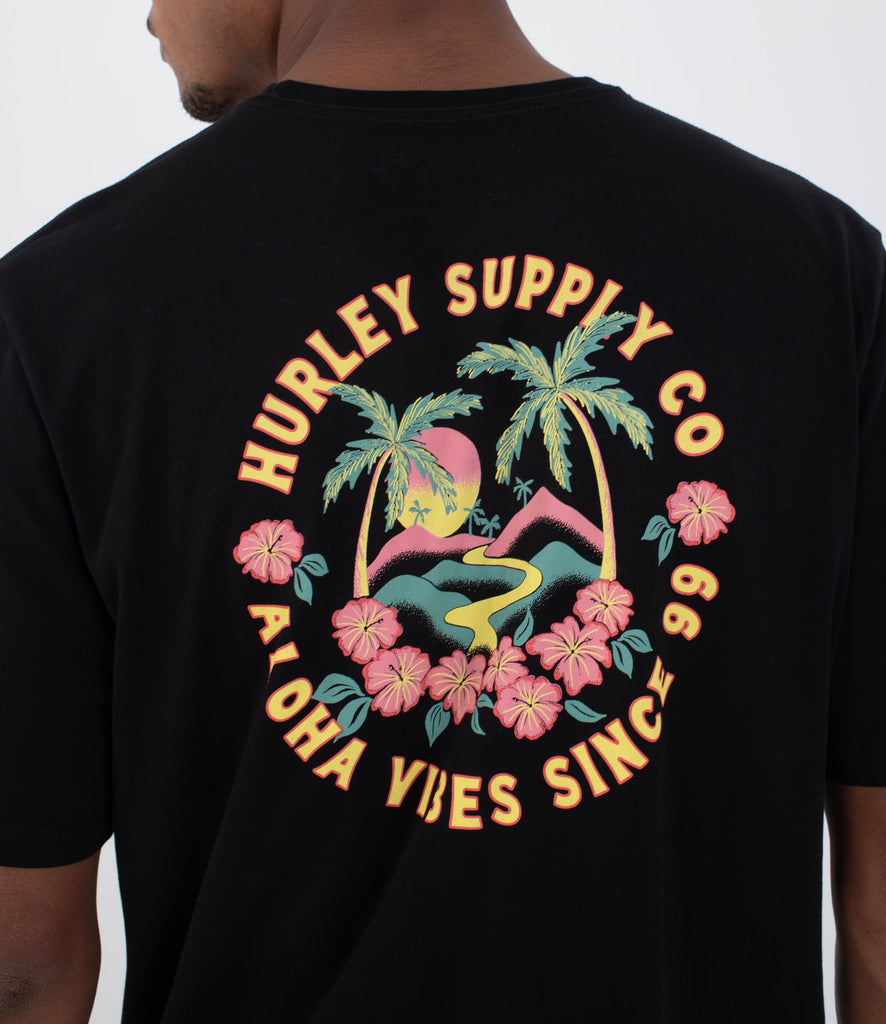 Camiseta Hurley Hawaiian Islands Black