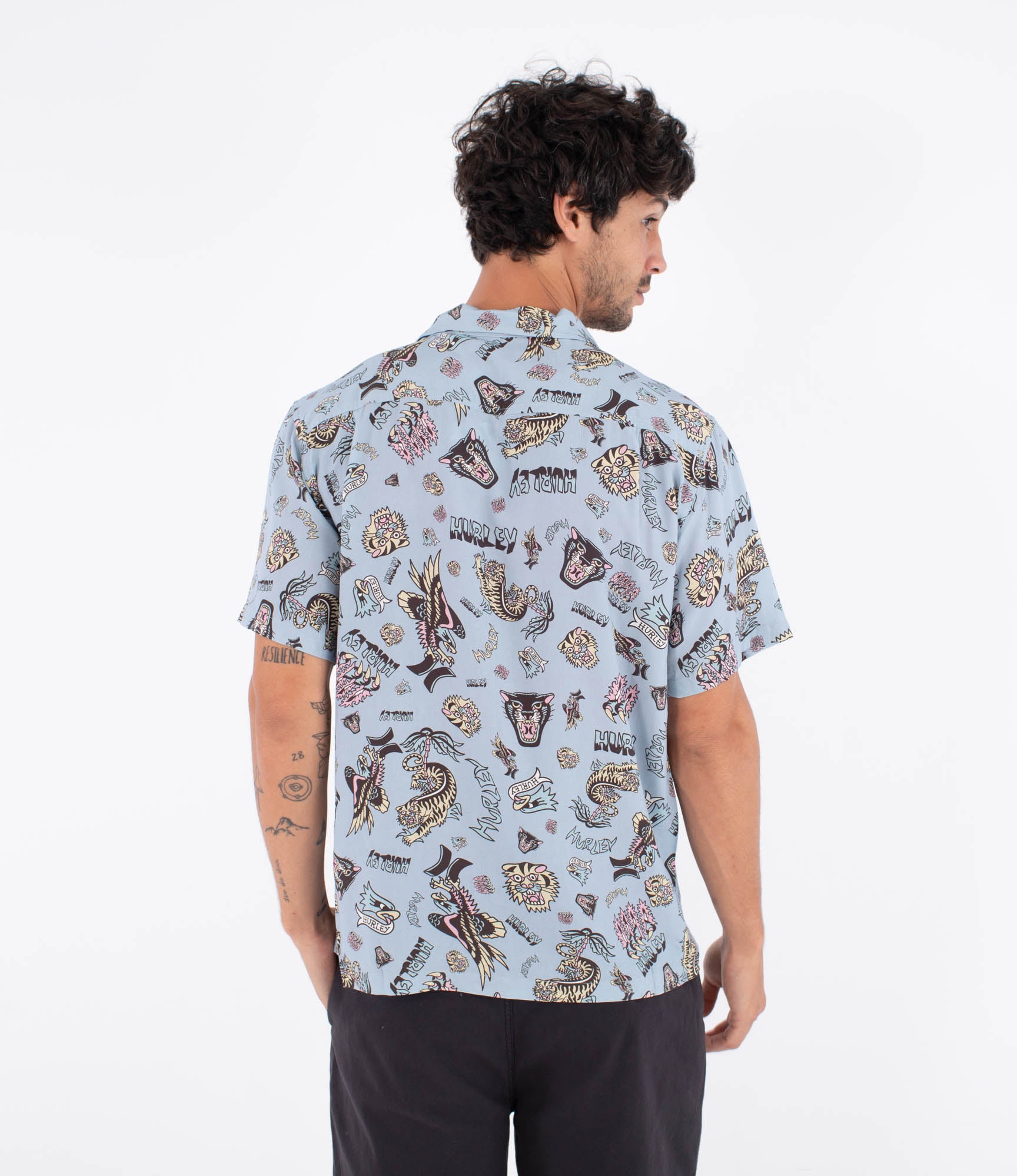 Camisa Hurley Woven SS Etam Worker Blue