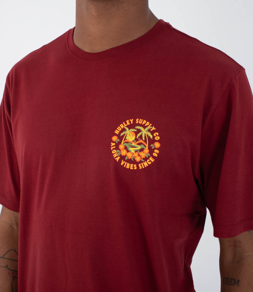 Camiseta Hurley Hawaiian Islands True Red