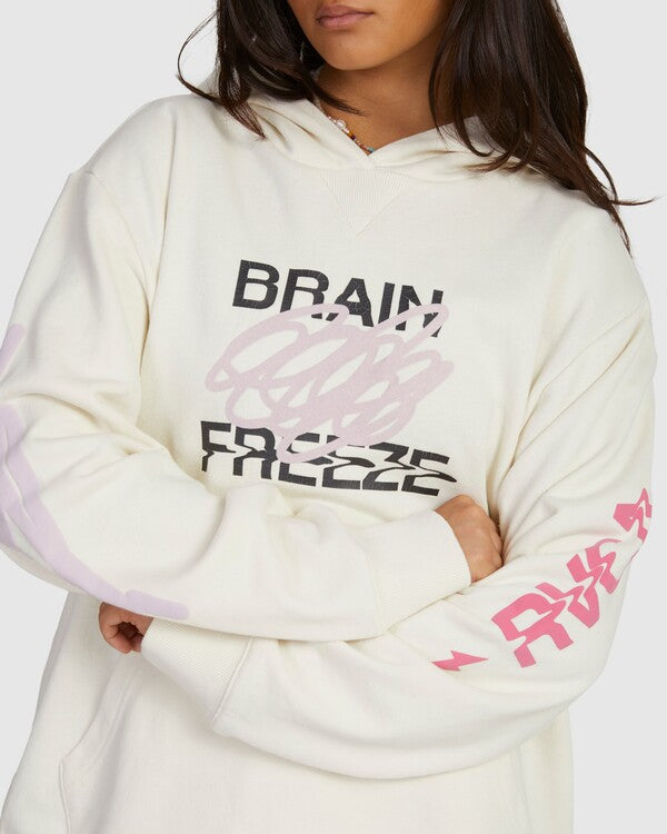 Sudadera RVCA Brain Freez Eggshell