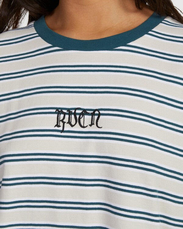 Top Rvca Ivy Stripes Atlantic
