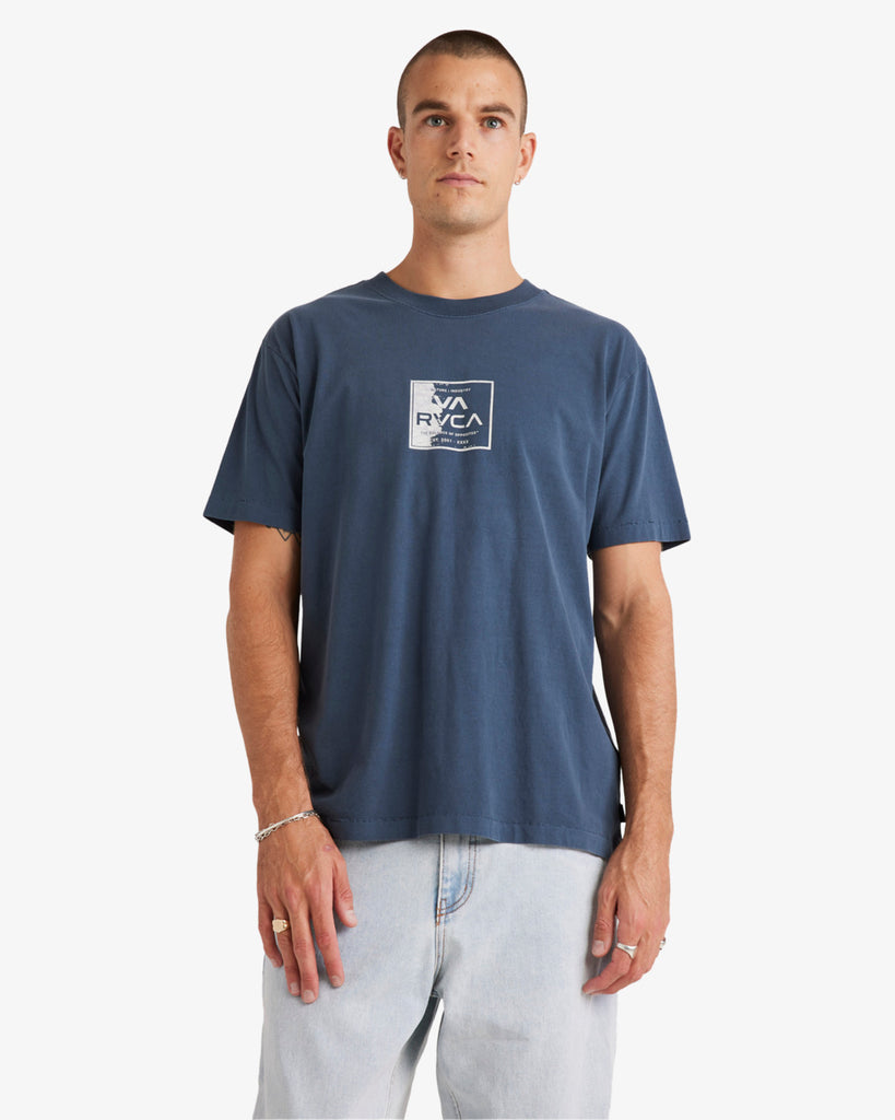 Camiseta Rvca Va Torn Petrol Blue