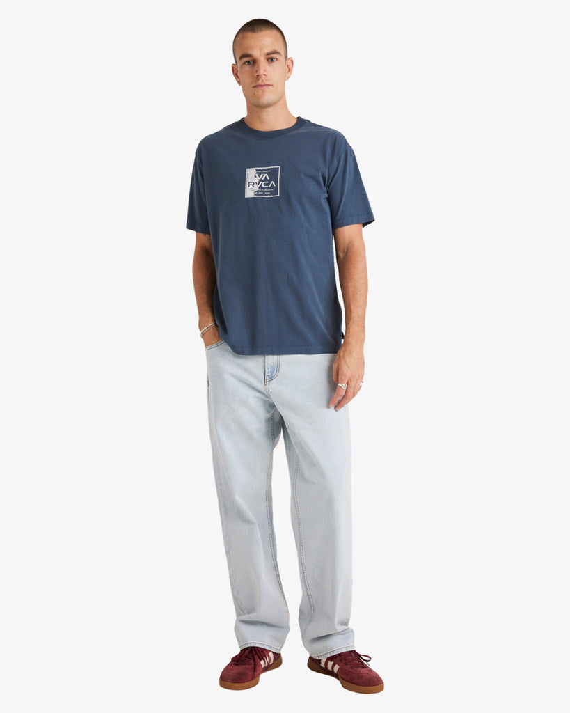 Camiseta Rvca Va Torn Petrol Blue