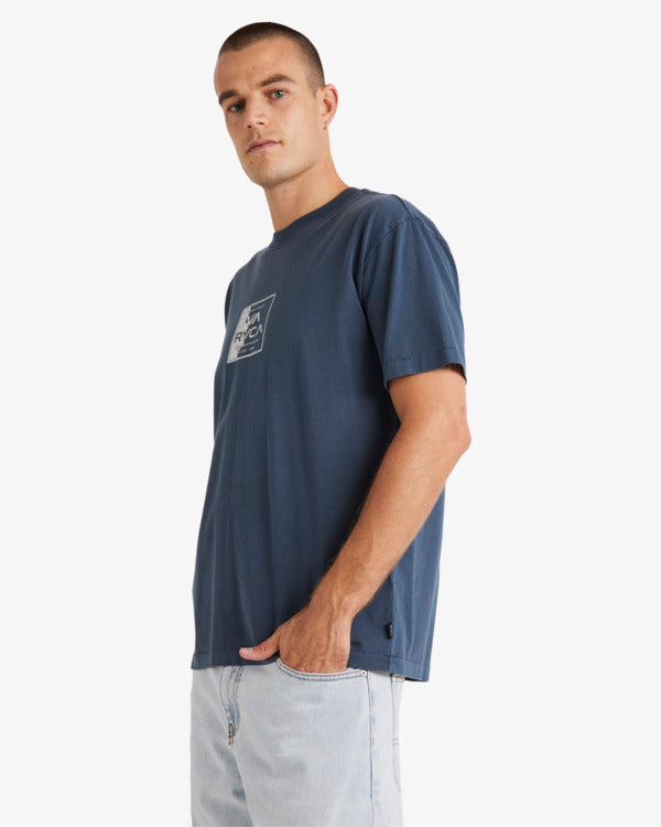 Camiseta Rvca Va Torn Petrol Blue