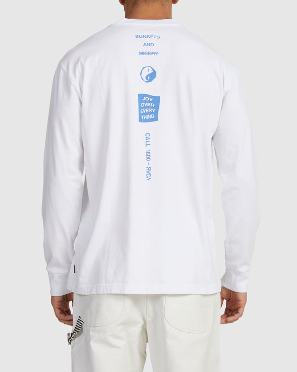 Camiseta RVCA Call Rva Ls Tee White