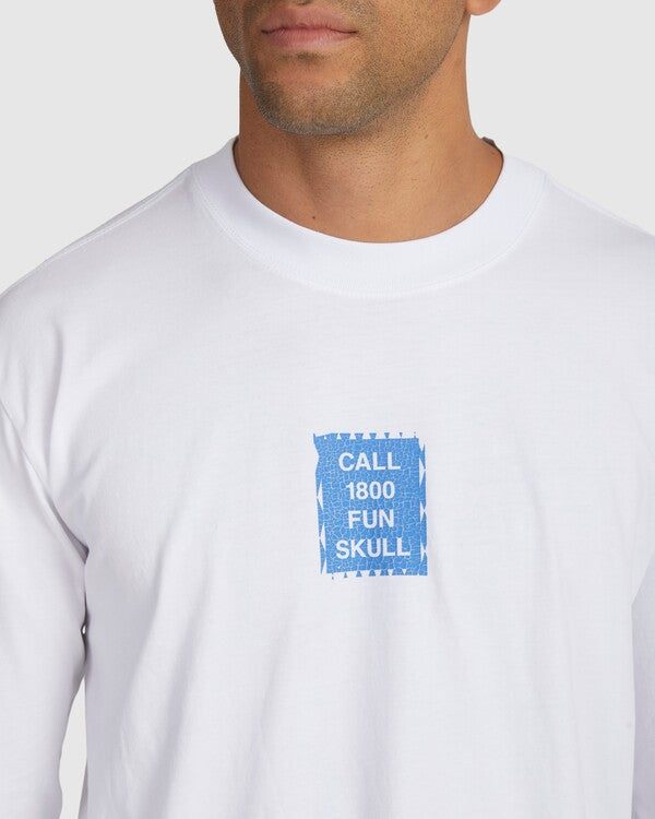 Camiseta RVCA Call Rva Ls Tee White