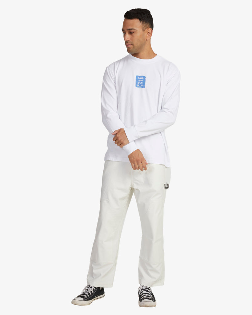 Camiseta RVCA Call Rva Ls Tee White