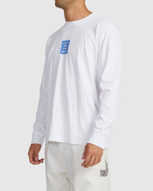 Camiseta RVCA Call Rva Ls Tee White
