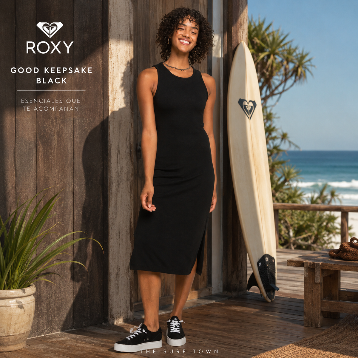 ROXY Good Keepsake Black Dress