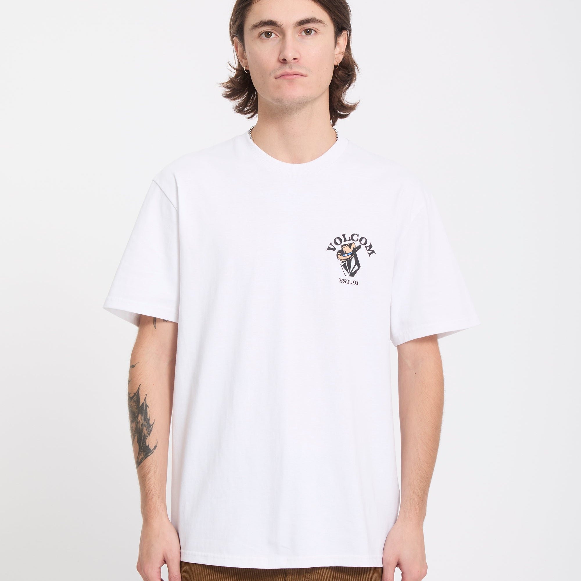 Camiseta Volcom Bad Luck White - imagen oficial