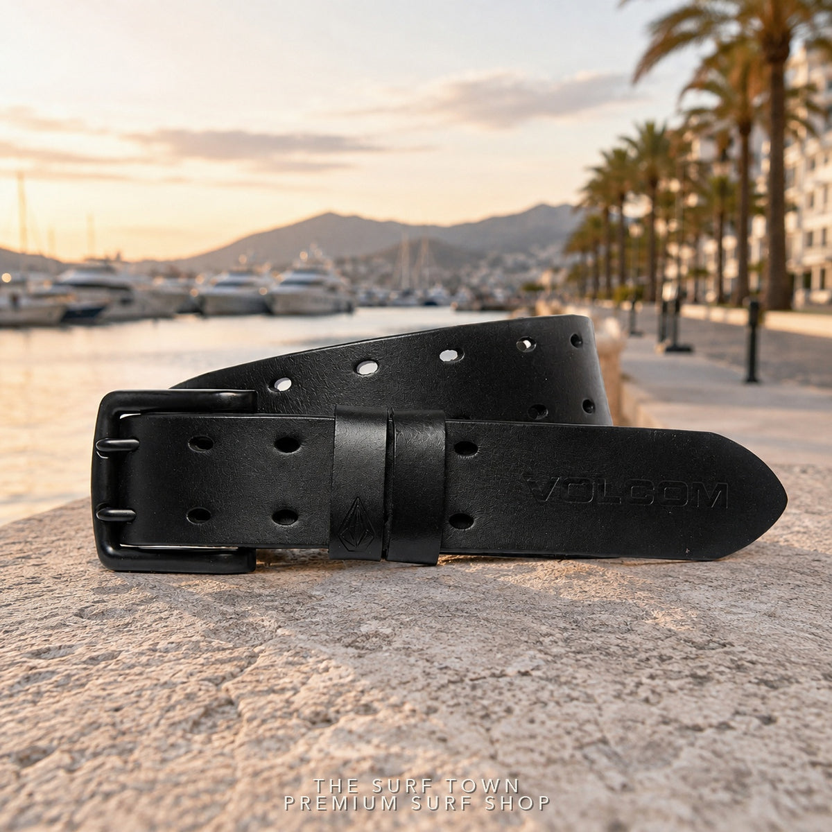 Cinturón Volcom D5942401 BLK editorial premium cuadrada The Surf Town