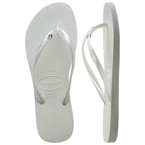 Chanclas Havaianas Slim Crystal White SS25