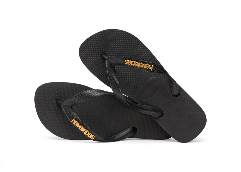 Chanclas Havaianas Logo Metallic Black SS25
