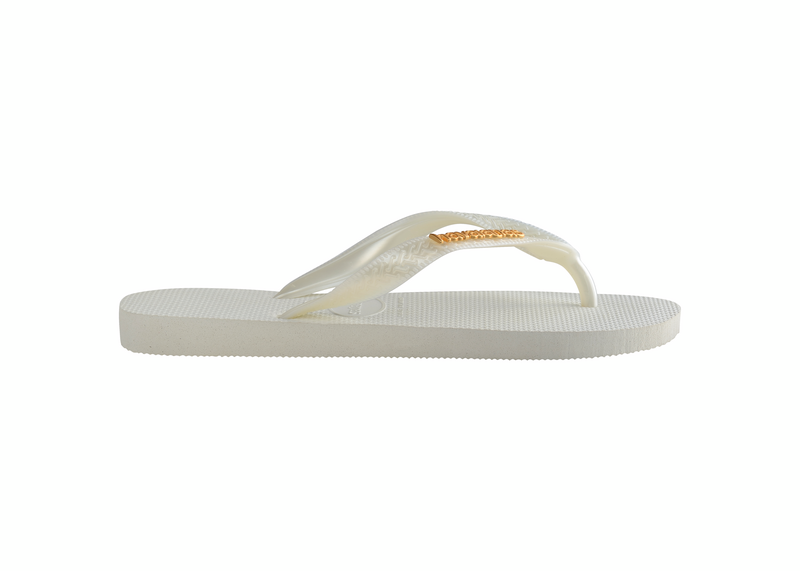 Chanclas Havaianas Top Logo Metallic White