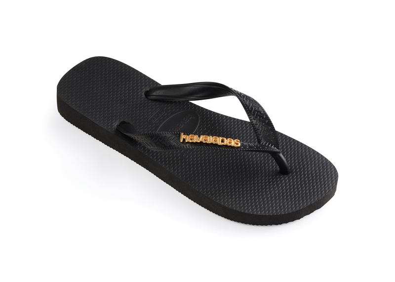 Chanclas Havaianas Logo Metallic Black SS25