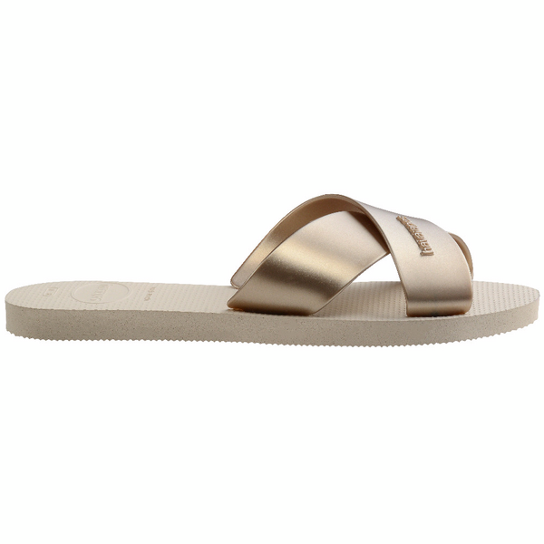 Sandalias Havaianas Aqua Metallic Beige SS25