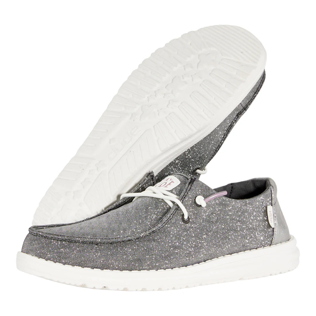 Zapatillas Hey Dude Wendy Metallic Sparkle Charcoal