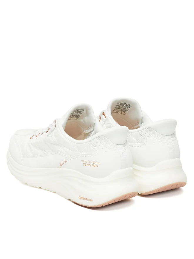 Zapatillas Skechers Slip Ins Contour White Rose Gold