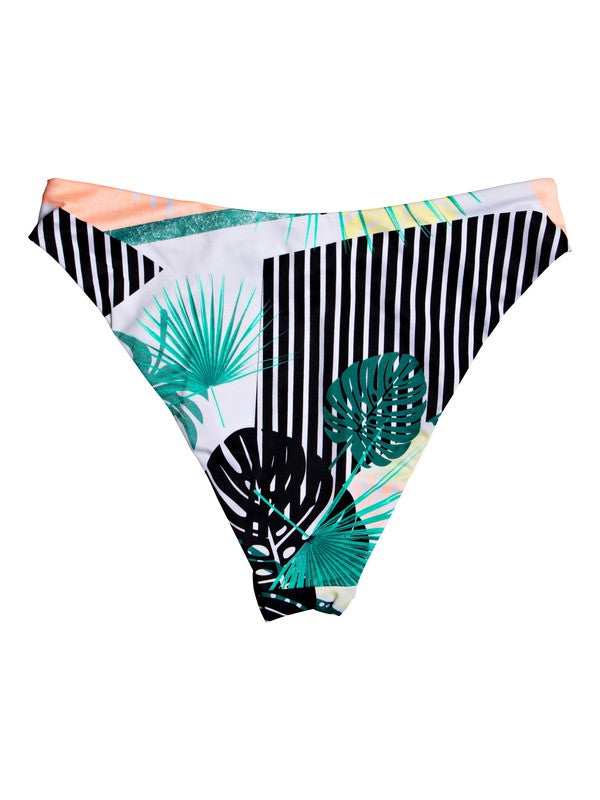 Parte de abajo Bikini Roxy Pop Surf Top Bikini Black Crazy Victoria