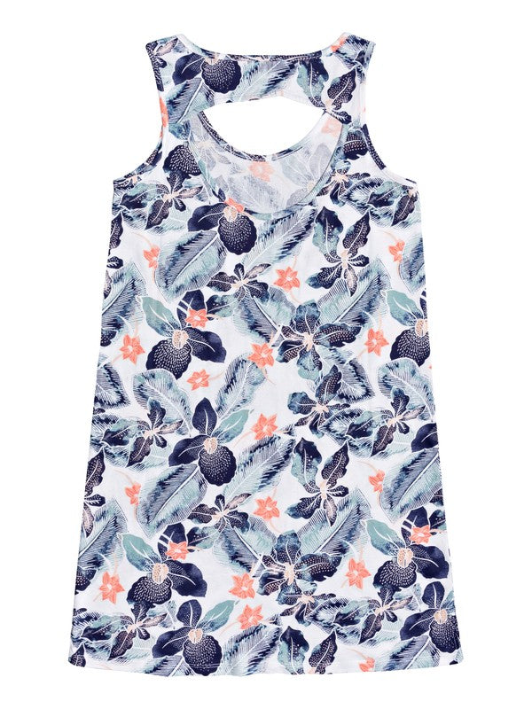 Vestido para niña Roxy Warm Vibes Bright White Summer Spirit