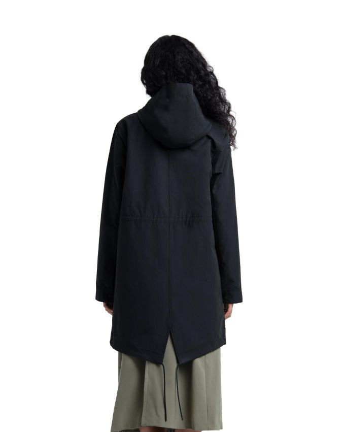 chaqueta herschel fishtail parka black para mujer envio gratis en 24 horas the surftown