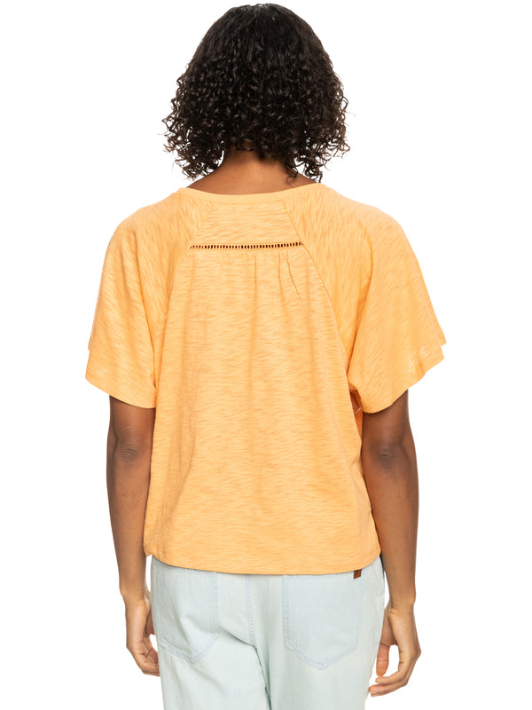 Camiseta Roxy Time On My Side Mock Orange