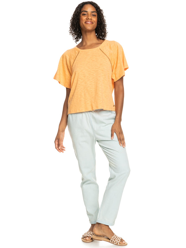 Camiseta Roxy Time On My Side Mock Orange