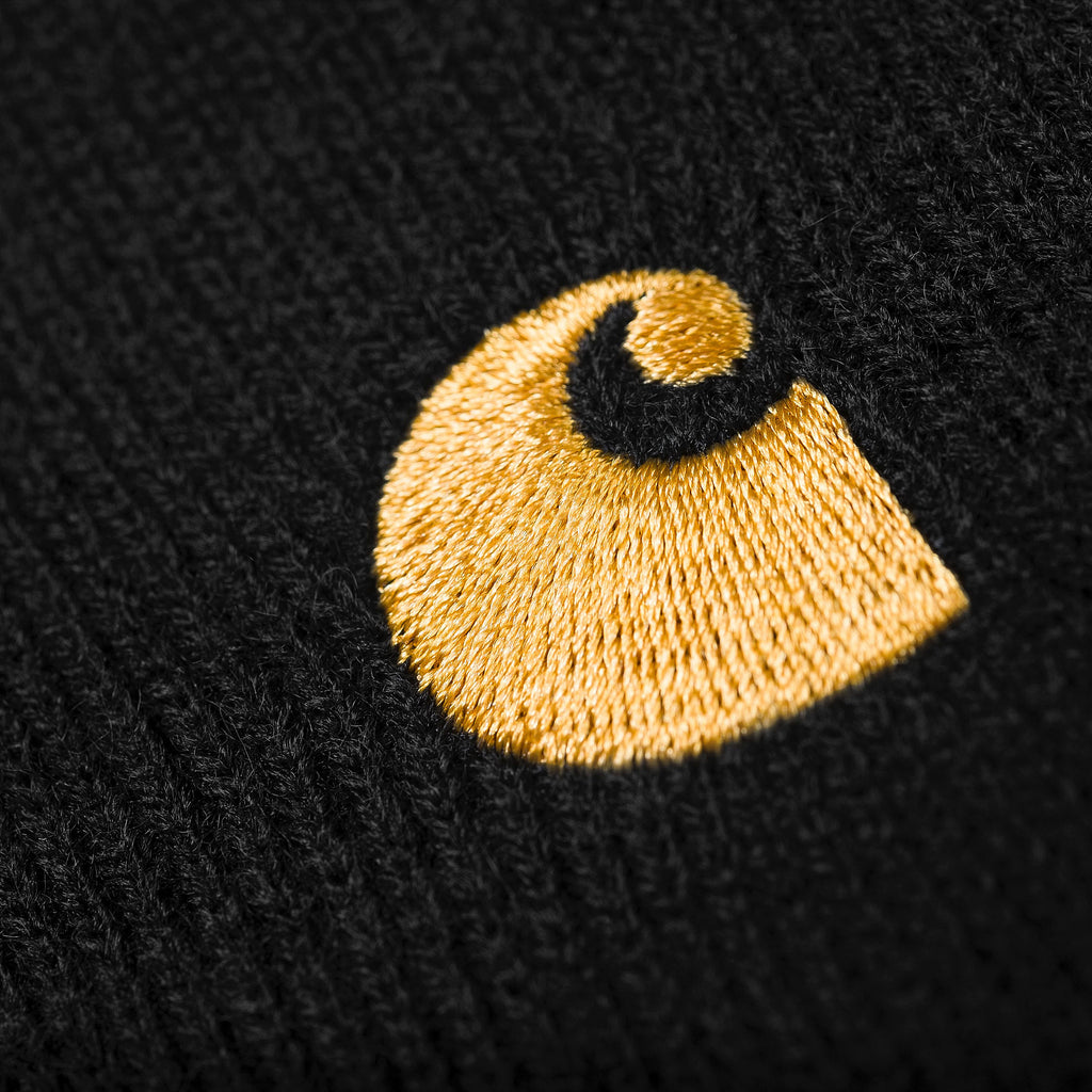 Gorro Carhartt Wip Chase Beanie Black Gold