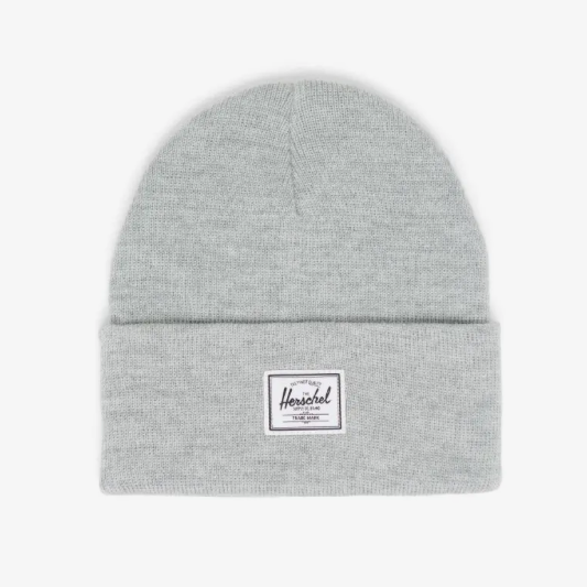 Gorro HERSCHEL Elmer gris jaspeado estilo beanie urbano unisex cómodo y versátil