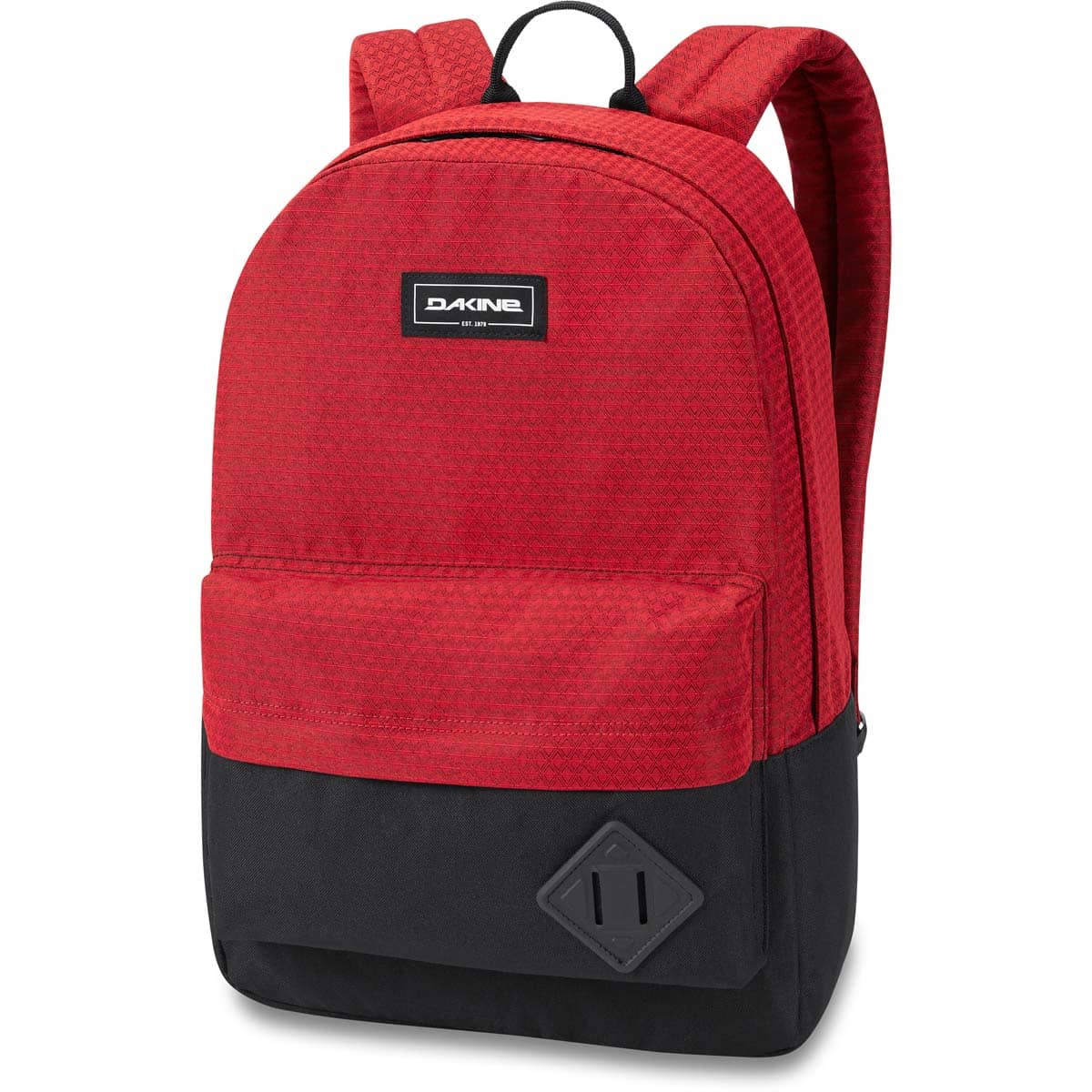 Mochila DAKINE 365 Pack 21L Crimson Red roja con base negra y compartimento para portátil para uso diario