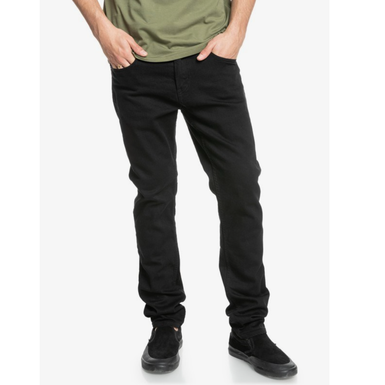 Vaqueros QUIKSILVER Modern Wave Black jeans negros para hombre estilo surf