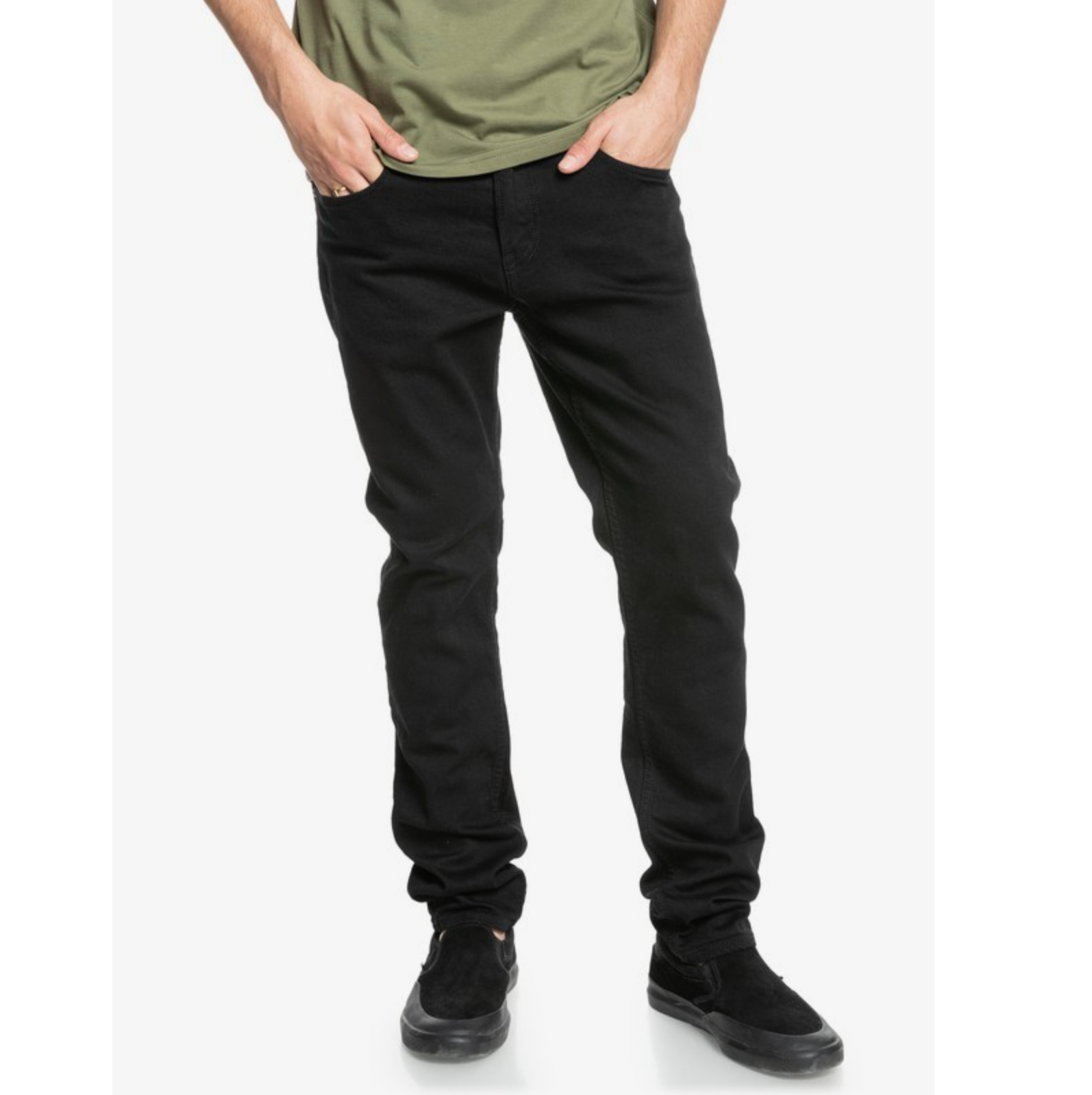 Vaqueros QUIKSILVER Modern Wave Black jeans negros para hombre estilo surf