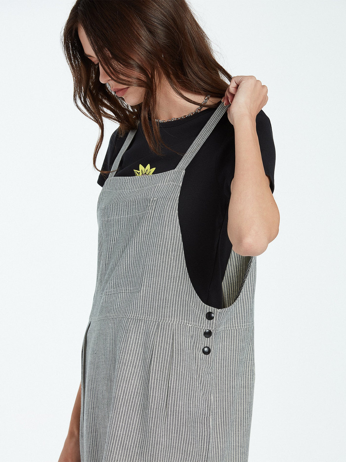 Vestido Volcom Sunday Strut Black White