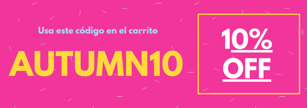 Desde hoy y hasta el 30 de noviembre consigue un -10% en toda la web
