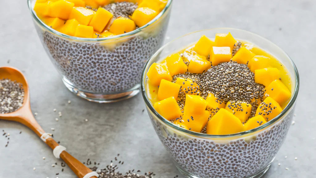 🥭 Receta vegana para este verano: Smoothie Bowl tropical con mango, coco y chía 🌴🌞
