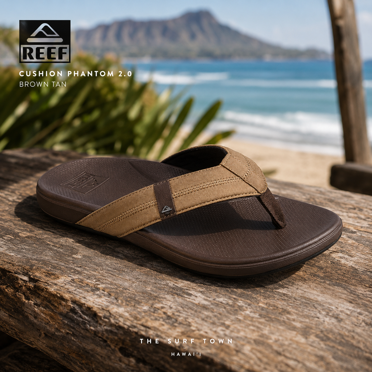 Chanclas Reef para playa, paseo y uso diario en España - imagen editorial propia de THE SURF TOWN