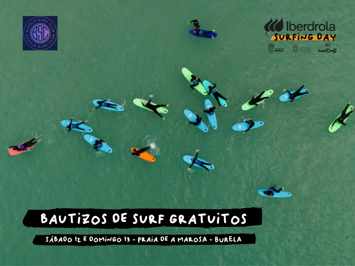 Burela Surf Club en A Marosa durante la preparación del Iberdrola Surfing Day 2026. Foto: Federación Española de Surfing.